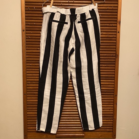 Rudsak womens stripe linen capri pants size XS - Picture 6 of 10